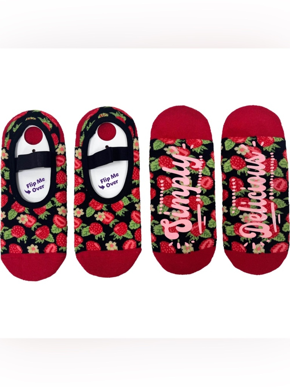 Strawberry Pattern Berry Scented Anti-Slip Ballet Socks